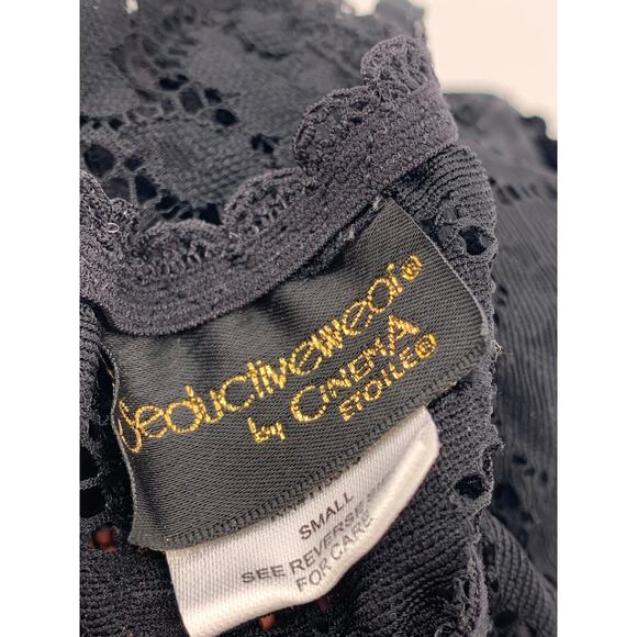 SEDUCTIVEWEAR By Cinema Etoile Women's Black Floral Lace V-Neck Bralette SZ S - Picture 9 of 10